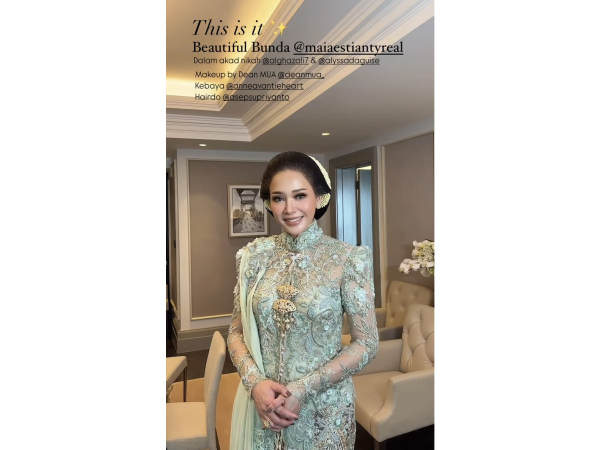 Rincian Makeup Sempurna Maia Estianty di Acara Pernikahan Al Ghazali