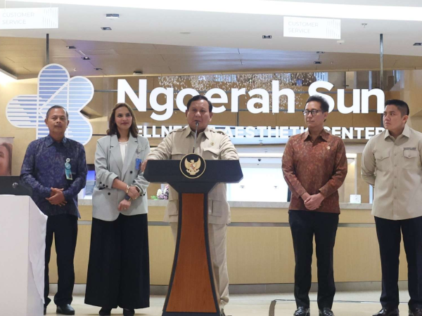 Presiden Prabowo Resmikan Fasilitas Estetika Internasional di Denpasar