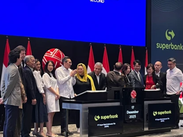 Superbank (SUPA) Catatkan Saham Perdana di BEI, Permintaan Tembus 318 Kali